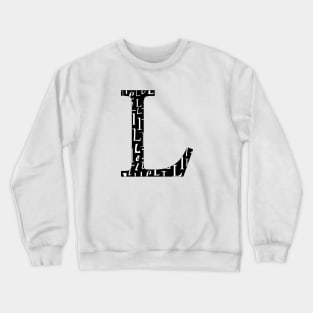 L Filled - Typography Crewneck Sweatshirt